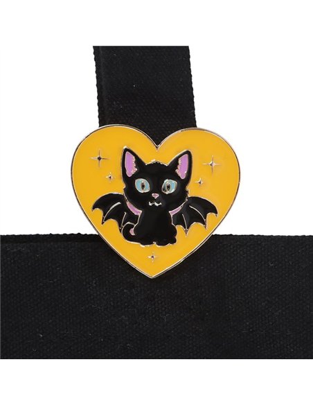 In My Witch Era Bat Cat Polycotton Tote Bag with Enamel Pin CU_20626 - pic 136472 | FastDaddyshop