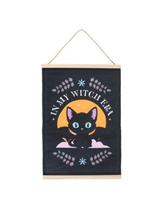 In My Witch Era Bat Cat Fabric Wall Hanging CU_21026