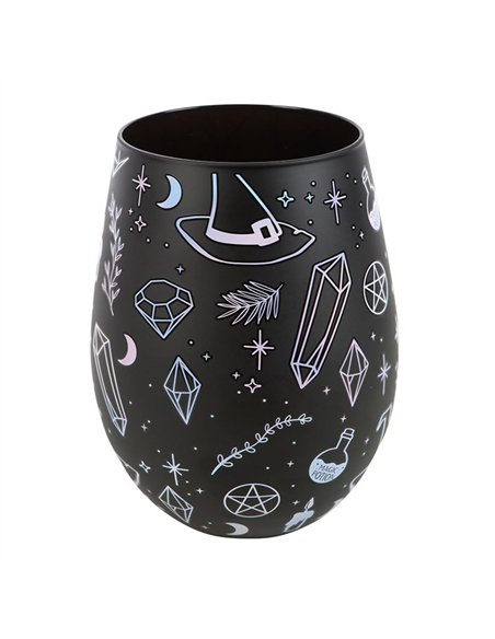 Crystal Witch Print Stemless Glass  CW_91124 - pic 136497 | FastDaddyshop