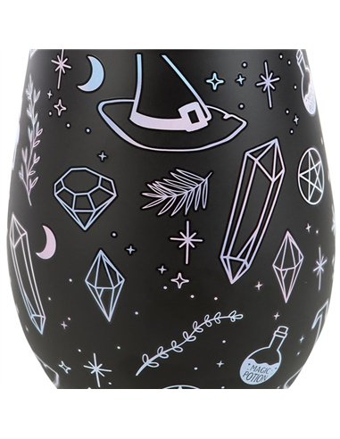 Crystal Witch Print Stemless Glass  CW_91124