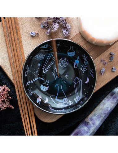 Crystal Witch Incense Holder Plate CW_91624