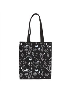 Crystal Witch Print Polycotton Tote Bag CW_92424 2