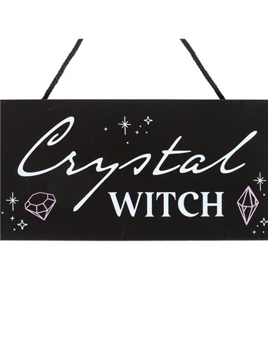 Crystal Witch Hanging Sign CW_92924
