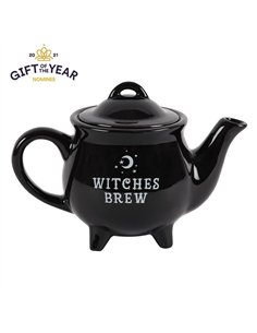 Witches Brew Black Ceramic Tea Pot FI_30630