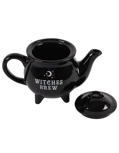 Witches Brew Black Ceramic Tea Pot FI_30630