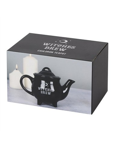 Witches Brew Black Ceramic Tea Pot FI_30630