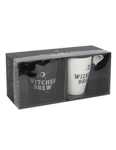 Witch and Wizard Couples Mug and Spoon Set FI_46131