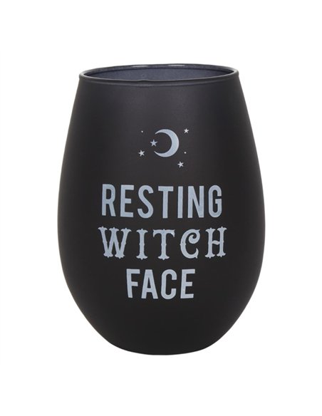 Resting Witch Face Stemless Wine Glass FI_51127 - pic 136580 | FastDaddyshop