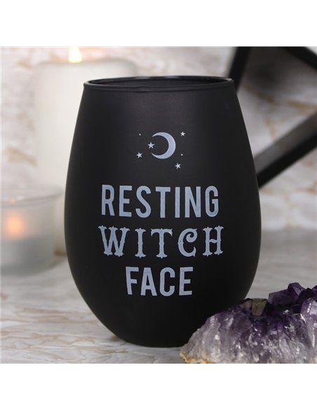 Resting Witch Face Stemless Wine Glass FI_51127 - pic 136582 | FastDaddyshop