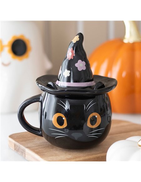 Groovy Witch Cat Lidded Mug GR_73825 - pic 136612 | FastDaddyshop