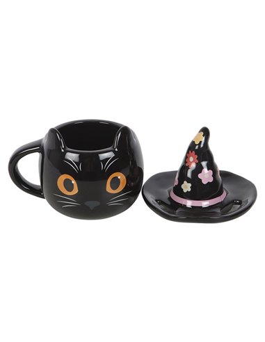 Groovy Witch Cat Lidded Mug GR_73825