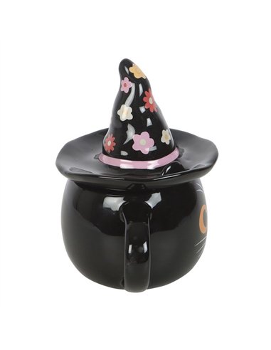 Groovy Witch Cat Lidded Mug GR_73825