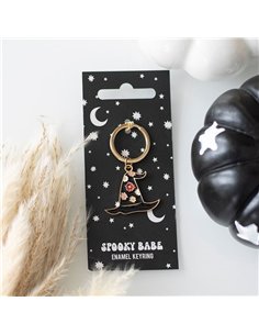 Spooky Babe Witch Hat Keyring GR_74825 2