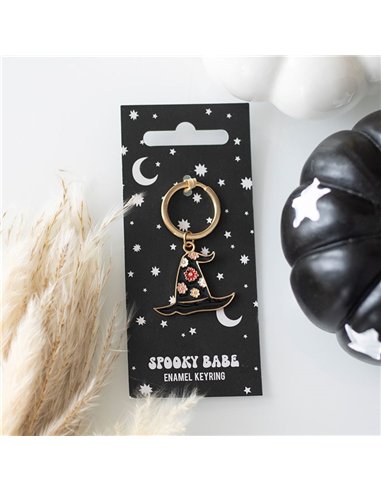 Spooky Babe Witch Hat Keyring GR_74825