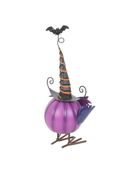 Purple Metal Owl Ornament with Witch Hat HA_45526 - pic 136630 | FastDaddyshop
