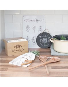 Kitchen Witch Wooden Recipe Box KW_42622 2