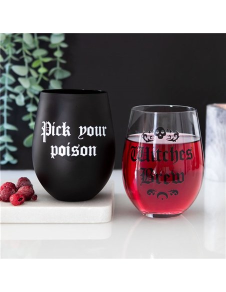 Witches Brew Stemless Wine Glass MT_43722 - pic 136681 | FastDaddyshop