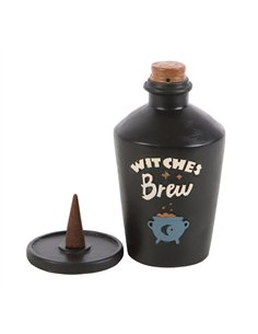 Witches Brew Potion Bottle Incense Cone Burner PD_73624