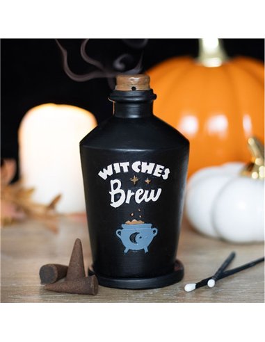 Witches Brew Potion Bottle Incense Cone Burner PD_73624