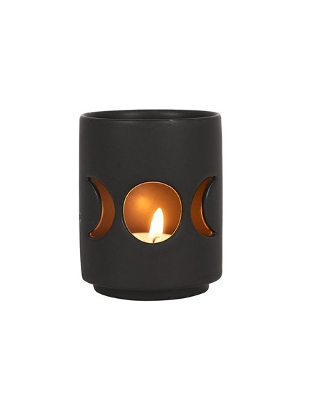 Small Black Triple Moon Cut Out Tealight Holder CH_36030 - pic 136732 | FastDaddyshop