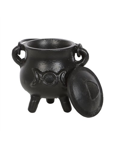 7.5cm Cast Iron Cauldron with Triple Moon CO_98923