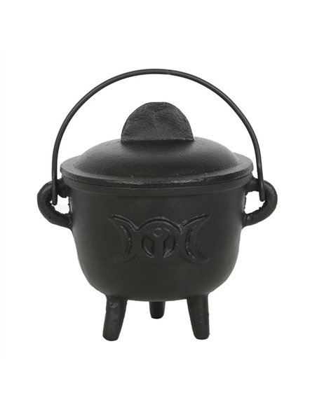 11cm Cast Iron Cauldron with Triple Moon CO_99123 - pic 136740 | FastDaddyshop