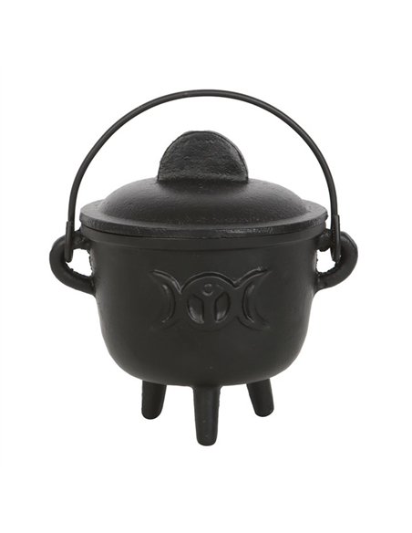 11cm Cast Iron Cauldron with Triple Moon CO_99123 - pic 136743 | FastDaddyshop