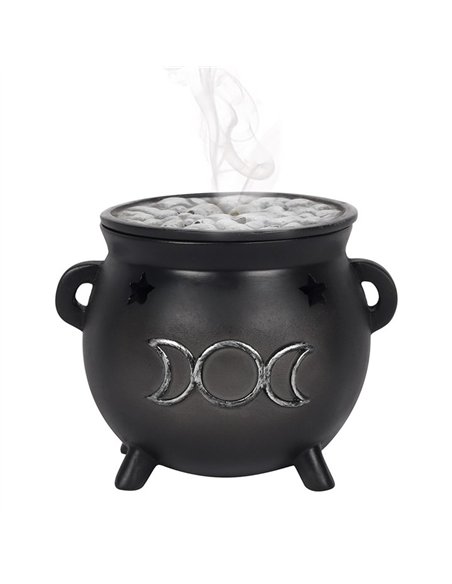 Triple Moon Cauldron Incense Cone Holder FI_45538 - pic 136760 | FastDaddyshop