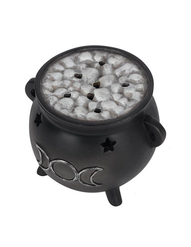 Triple Moon Cauldron Incense Cone Holder FI_45538