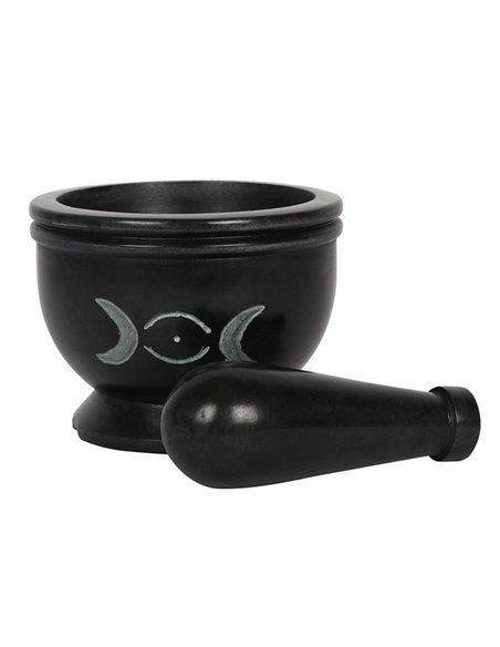 Soap Stone Triple Moon Pestle and Mortar GW_72338 - pic 136772 | FastDaddyshop