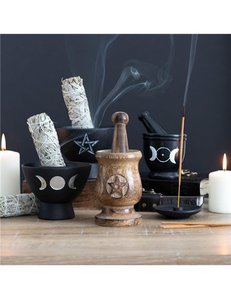 Soap Stone Triple Moon Pestle and Mortar GW_72338 - pic 136775 | FastDaddyshop