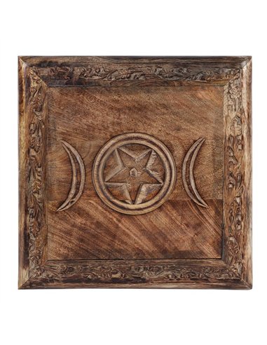 Triple Moon Altar Table with Detailed Border IN_26228