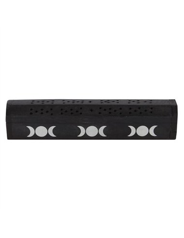 Triple Moon Wooden Sage Incense Box Set IS_05223