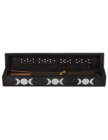 Triple Moon Wooden Sage Incense Box Set IS_05223