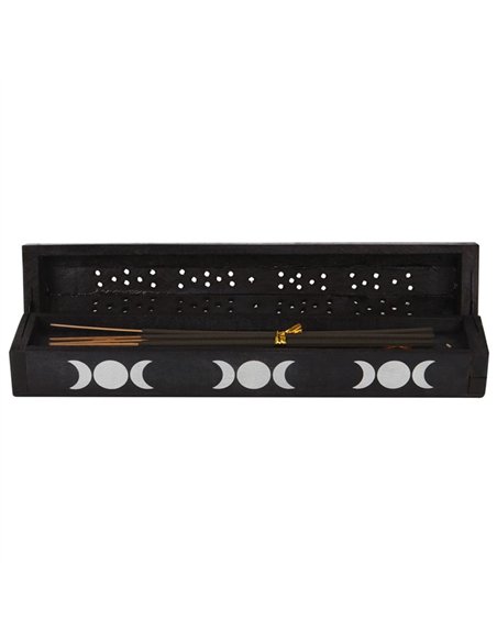 Triple Moon Wooden Sage Incense Box Set IS_05223 - pic 136787 | FastDaddyshop