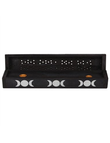 Triple Moon Wooden Sage Incense Box Set IS_05223