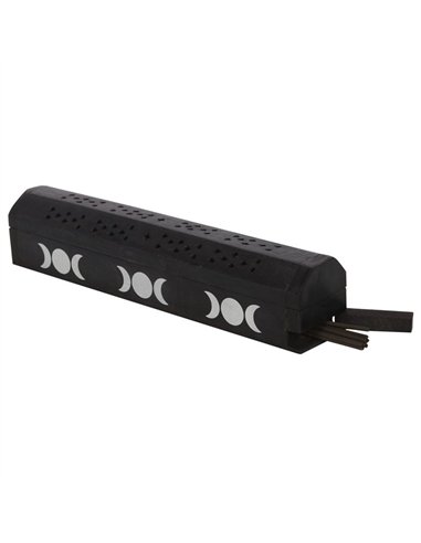 Triple Moon Wooden Sage Incense Box Set IS_05223