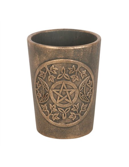 Triple Moon Bronze Terracotta Plant Pot by Lisa Parker LP_30124 - pic 136791 | FastDaddyshop