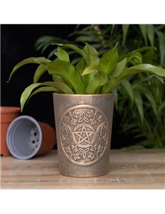 Triple Moon Bronze Terracotta Plant Pot by Lisa Parker LP_30124 2