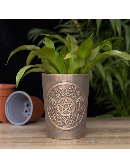 Triple Moon Bronze Terracotta Plant Pot by Lisa Parker LP_30124 - pic 136793 | FastDaddyshop