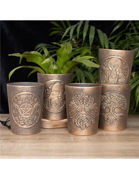 Triple Moon Bronze Terracotta Plant Pot by Lisa Parker LP_30124 - pic 136794 | FastDaddyshop