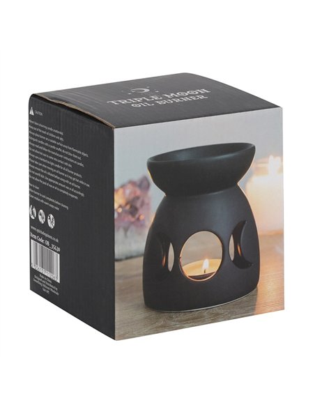Black Triple Moon Cut Out Oil Burner OB_35430 - pic 136797 | FastDaddyshop