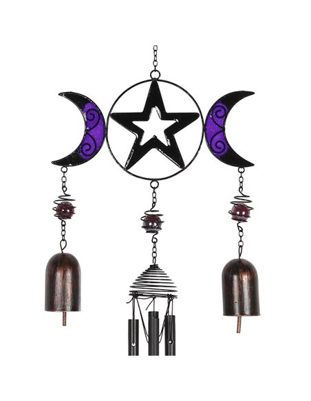 Triple Moon Windchime with Bells WC_27030 - pic 136813 | FastDaddyshop