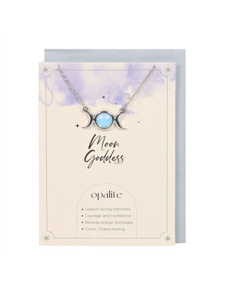 Opalite Triple Moon Necklace Card WT_66623 - pic 136815 | FastDaddyshop
