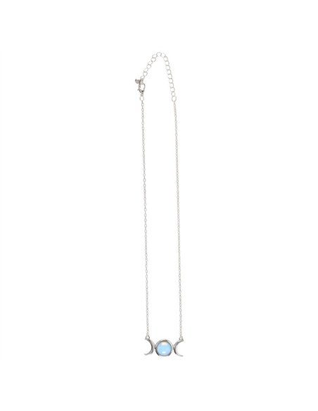 Opalite Triple Moon Necklace Card WT_66623 - pic 136818 | FastDaddyshop