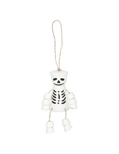 White Skeleton Terracotta Pot Man GT_27423