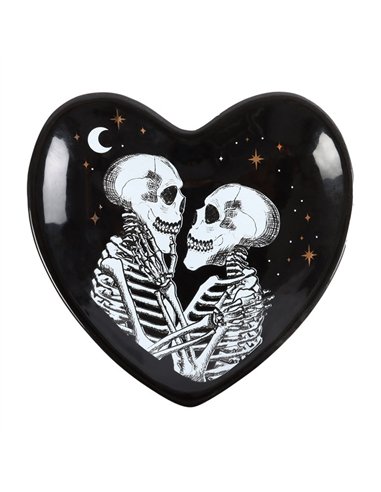 Skeleton Couple Heart Trinket Dish PT_20624