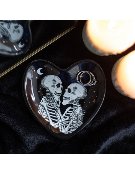 Skeleton Couple Heart Trinket Dish PT_20624 - pic 136854 | FastDaddyshop