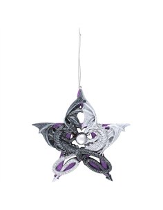 Pentagram Dragon Hanging Ornament by Anne Stokes AS_33625