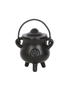 7.5cm Smooth Cast Iron Cauldron with Pentagram CO_98823